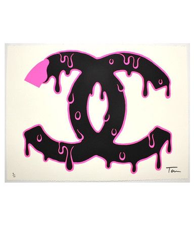 Moontreal Artist, Iconic, Exquisite, dripping CHANEL Chanel Logo Art, Chanel Graffiti, Coco Chanel Wallpaper, Purple Butterfly Tattoo, Collage Wallpapers, Chanel Wallpaper, Chanel Wallpapers, Chanel Art, Wallpaper Purple