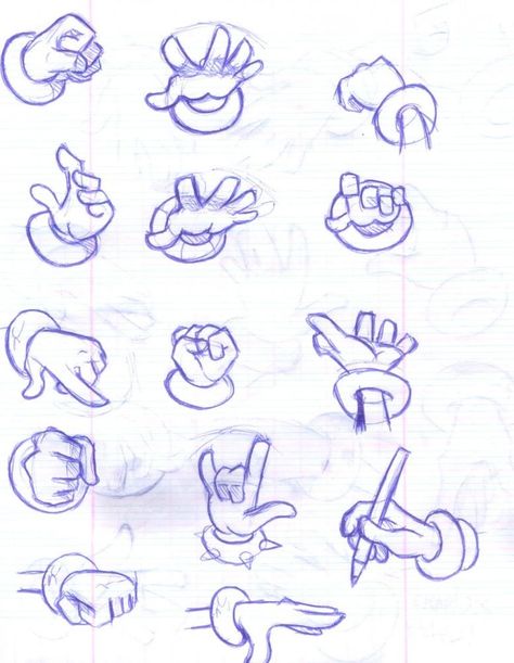 Hand On Head Reference Drawing, Sonic Hands Reference, Cartoon Art Styles Eyes, Cartoon Hands Drawing, Sonic Hands, Cartoon Hands Reference, Chibi Hands, Ako Kresliť, Hand Practice