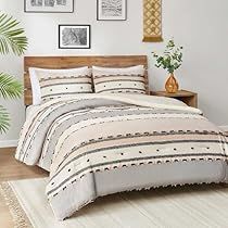 Pendleton Bedding, Country Bedding Sets, Tufted Bedding, Full Size Bedding, Modern Comforter, Boho Comforters, Boho Queen, Grey Comforter Sets, Striped Bedding