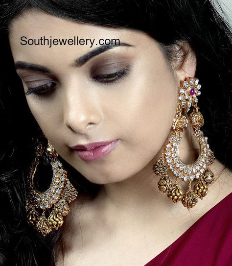 Chand bali earrings gold