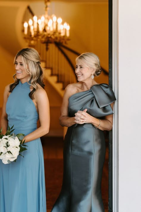 One shoulder gown for Mother of the Bride or Groom | Wedding Guest Style Gown For Mother Of The Bride, Gown For Mother, Brides Maid Dresses Blue, Colombian Wedding, Summer Mother Of The Bride Dresses, Blue One Shoulder Dress, Elegant Mother Of The Bride, Mothers Gowns, Blue Bride