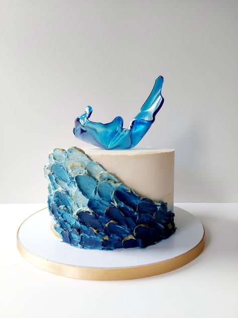 Wave Birthday Cake, Storm Cake, Waves Cake, Surfer Cake, Cake Dragon, Ocean Birthday Cakes, Water Cake, Artistic Cake, Cake 2023