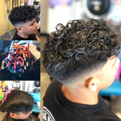 Men's Curly Hairstyles, Mens Perm, Curly Hair Fade, Different Types Of Curls, Change Hair, Instagram Men, High Fade, Fade Haircuts, Slick Back