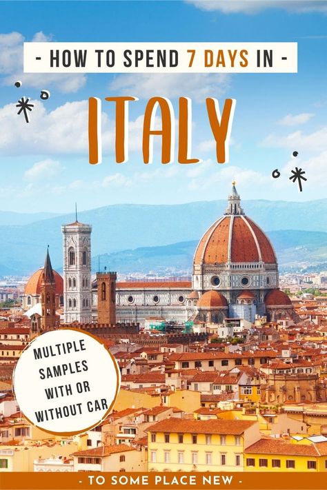 One Week In Italy, Southern Italy Itinerary, 7 Days In Italy, Northern Italy Itinerary, Italy Trip Itinerary, Italy Travel Itinerary, Italy Vacation Itinerary, Itinerary Italy, Week In Italy