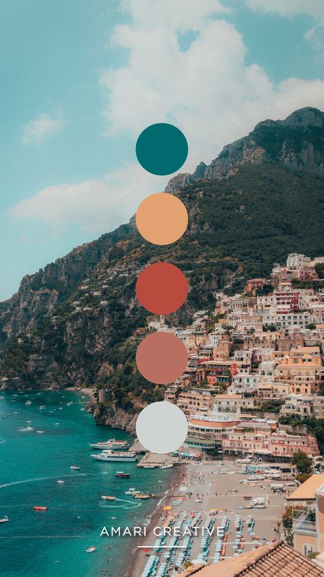 Nicolas Vignand - Mediterranean Vibes Color Palette | Amari Creative – SAVEE Mediterranean Vibes, Color Schemes Colour Palettes, Brand Color Palette, Color Palate, Color Palette Design, Color Inspo, Colour Board, Colour Schemes, Color Pallets