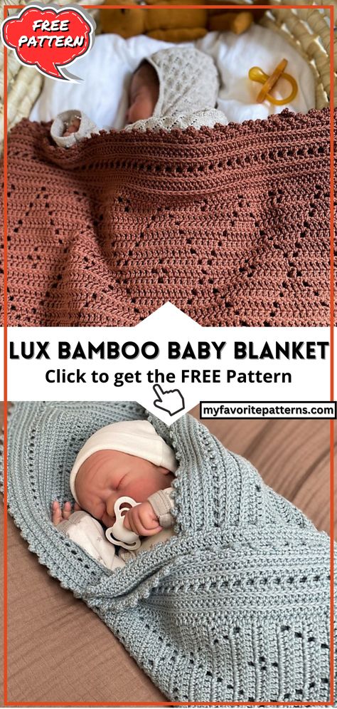 Lux Bamboo Baby Blanket Crochet Crib Rail Cover, Crochet Infant Blanket Free Pattern, Crochet Boho Throw Blanket, Crochet Honey Bee Blanket, Crochet Baby Blanket For Twins, Crochet Patterns For Newborns Free, Heirloom Baby Blanket Knitting Pattern, Free Crochet Patterns Newborn, One Color Baby Blanket Crochet