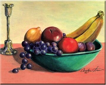 Fruit Bowl Watercolor, Bowl Of Fruit Painting, Fruit Bowl Painting, Fruit Bowl Drawing, Bowls Of Fruit, Bowl Drawing, Fruits Painting, Close Up Art, Fruit Drawing