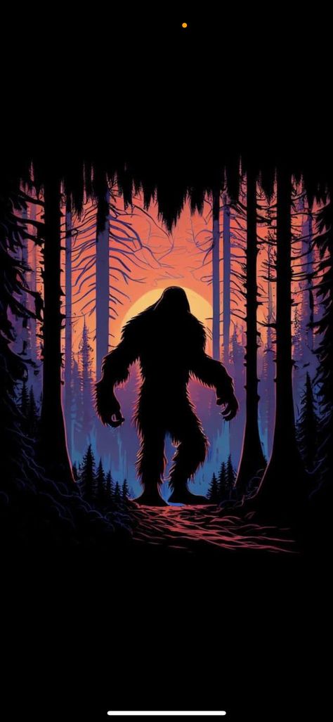 Bigfoot Wallpaper Iphone, Cryptid Wallpaper Iphone, Bigfoot Drawing, Bigfoot Pictures, Bigfoot Art, Feet Drawing, Stone Pictures Pebble Art, Bigfoot Sasquatch, Hd Wallpaper Iphone