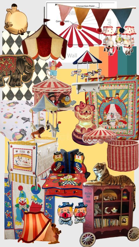 Inspiration for a circus themed nursery fit for your little acrobat Circus Nursery Theme, Circus Nursery, Nursery Inspo, Themed Nursery, Nursery Themes, Circus, Little One, Nursery