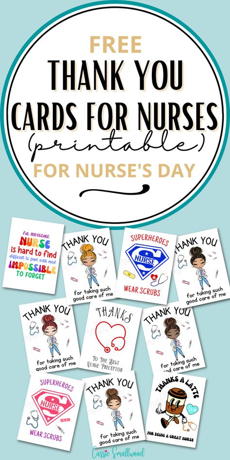 free printable thank you cards for nurses Nurse Printables Free, Free Nurse Appreciation Printables, School Nurse Appreciation Day, School Nurse Thank You, Free Printable Nurse Appreciation Tags, Thank You Note For Nurses, Nurse Card Ideas, Chemo Nurse Thank You Gifts, Thank You Card For Nurses