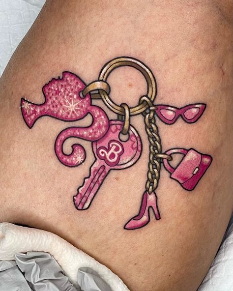 barbie tattoo - Body Artifact Barbie Sleeve Tattoo, Barbie Silhouette Tattoo, Barbie Shoe Tattoo, Barbie Tattoo Design, Black Barbie Tattoo, Pretty Woman Tattoo Movie, Barbie Doll Tattoo, Barbie Logo Tattoo, Barbie Tattoo Ideas Simple