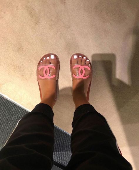 Chanel Slides, Cute Slides, Designer Slides, Shoe Inspo, Cute Sandals, Tory Burch Miller Sandal, Shoe Closet, Slides Shoes, Pretty Shoes