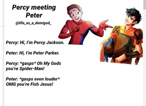 Percy Jackson Crossover, Percy Jackson Comics, Percy Jackson Head Canon, Jackson Walker, Percy Jackson Quotes, Percy Jackson Characters, Percy Jackson Memes, The Best Series Ever, Fandom Crossover