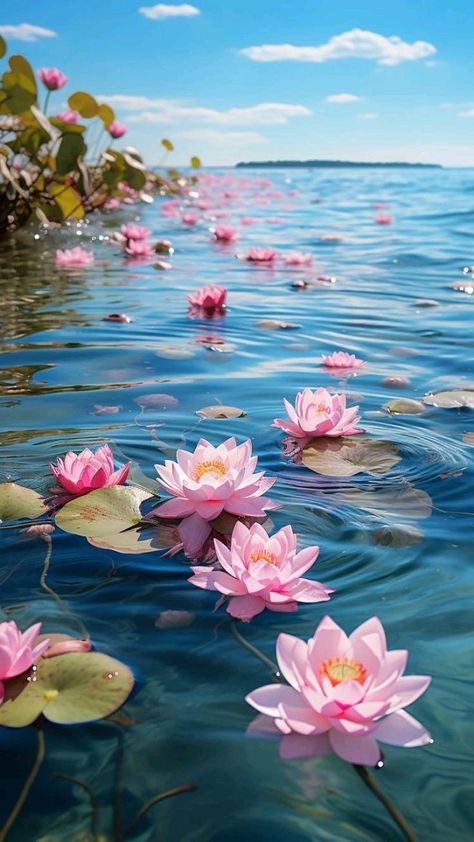 Waterlily Aesthetic Wallpaper, Lotus Wallpaper Aesthetic, Water Lilies Photography, Water Lily Wallpaper, Lotus Flower Wallpaper, Surreal Images, Lotus Wallpaper, Lotus Flower Pictures, Lily Wallpaper