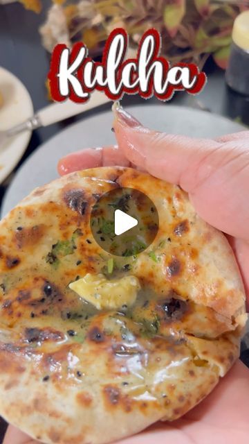 Onion Kulcha Recipe, Aloo Kulcha Recipe, Paneer Kulcha Recipe, Paneer Kulcha, Kulcha Recipe, Desi Recipes, Yum Breakfast, Wheat Recipes, Healthy Indian Recipes