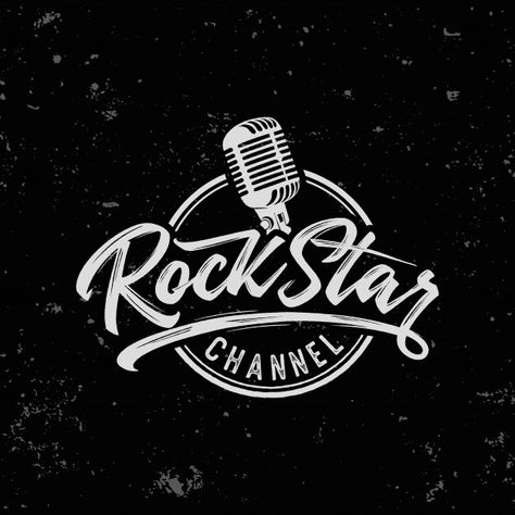 Rock star text slogan print for t shirt ... | Premium Vector #Freepik #vector #logo #label #star #vintage Creative Logo Design, Music Shop, Rock Star, Shop Logo, Creative Logo, Vector Logo, Premium Vector, Logo Design, Music