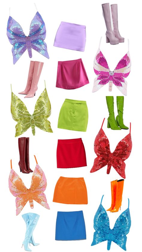 #winxclub #winx #groupcostume #group #winxcostume #six #costume #costumeidea #costumeinspo #halloween #halloweencollage #halloweencostume #fyp #fypshuffle #fyppppp Tinkerbell Costume Group, Tinkerbell Costume, Trio Costumes, Tinker Bell Costume, Classy Halloween Costumes, Fairy Halloween Costumes, Hallowen Ideas, Trio Halloween Costumes, Trendy Halloween Costumes