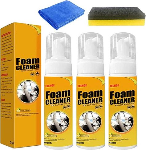 Foam Cleaner Car, Kitchen Jars, Car Cleaning Hacks, Cleaning Spray, Spray Foam, Metal Art Diy, Metal Art Sculpture, Small Bottles, Car Gadgets