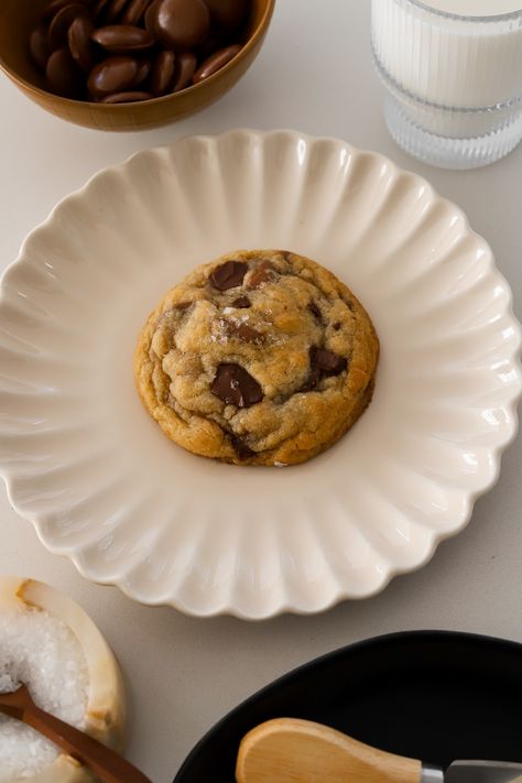 » Single Serving Chocolate Chip Cookie Single Serve Cookie, How To Reheat Rice, Gooey Chocolate Chip Cookies, Single Serve Desserts, Single Serving, Milk Chocolate Chips, Single Serve, Chocolate Chip Cookie, White Chocolate Chips