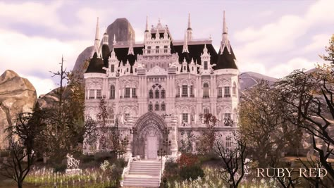 Sims 4 The Gothic Castle Tour | Download | 模擬市民 4 哥德古堡 - YouTube Victorian Gothic Castle, Goth Castle, Sims 4 Cc Goth, Castle Layout, Ts4 Lots, City Skylines Game, Victorian Castle, Vampire Castle, Castle Exterior