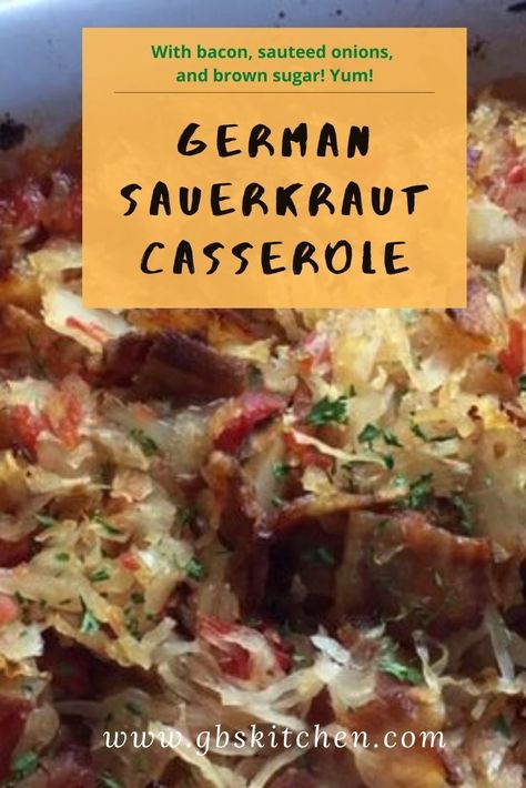 Saurkraut Recipes Cabbage, German Style Sauerkraut, Saurkraut Recipes Dinners, Knockwurst Recipes Sauerkraut, German Dishes Recipes, Sauerkraut With Bacon, What To Do With Leftover Pork And Sauerkraut, Dinners With Sauerkraut, Sourbraughten Recipe