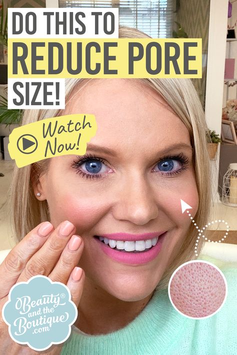 Watch my video to discover the tips on how to shrink pores! 👏🛍 Plus, see the products I chat about! How To Deep Clean Pores, Shrinking Pores On Face, Enlarged Pores Remedies, How To Shrink Pores, Shrink Pores On Face, Large Pores On Face, Large Pores On Nose, How To Close Pores, Open Pores On Face