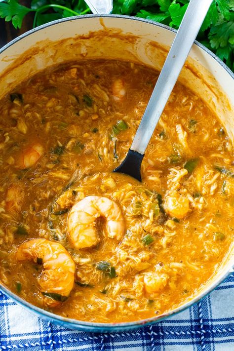 Crab Etouffee, Crab And Shrimp Recipe, Etouffee Recipe, Crab And Shrimp, Shrimp Etouffee, Spicy Southern Kitchen, Crab Dishes, Cajun Dishes, Shrimp Recipes For Dinner