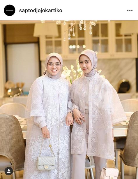 Raya Outfit Hijab, Hijab Outer, Outer Hijab, Lebaran Outfit, Kondangan Outfit, Batik Kebaya, Hijabi Outfits Casual, Muslim Dress, Minimal Outfit