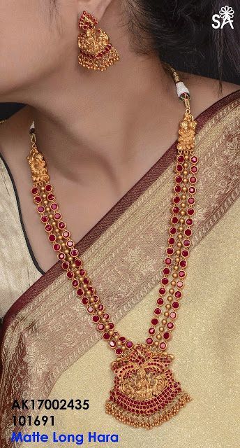 Exclusive Ruby Sets | Buy Online 1 gram gold jewelry | Elegant Fashion Wear #GoldJewellery1Gram Ruby Necklace Designs, Ruby Jewelry Necklaces, Ruby Bangles, 1 Gram Gold Jewellery, Gold Necklace Indian, Elegant Fashion Wear, Gold Jewelry Simple Necklace, Gold Necklace Indian Bridal Jewelry, Long Pearl Necklaces