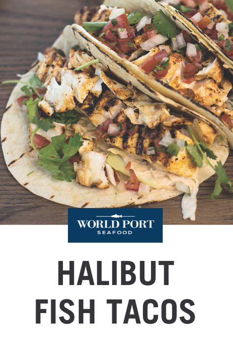 Halibut Fish Tacos Halibut Tacos Recipes, Chipotle Mayonnaise Recipe, Halibut Fish Tacos, Clean Eating Beef, Halibut Tacos, Seafood Sauces, Recipes For Salmon, Baked Halibut, Chipotle Mayonnaise