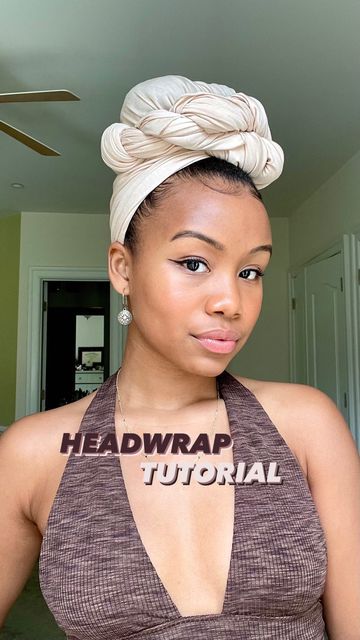 High Bun Head Wrap, Bun Headwrap, Sengelese Twist, Headwraps For Natural Hair, Marley Braids, Headwrap Tutorial, Sock Bun, Hair Wrap Scarf, Head Wrap Styles