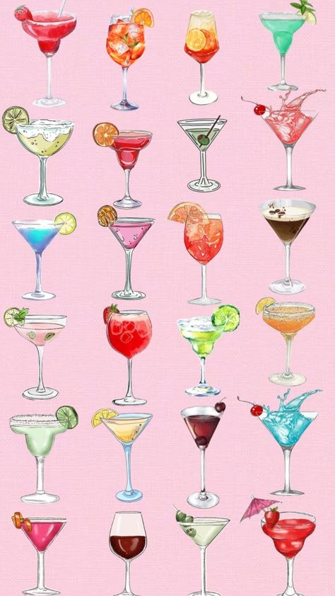 #cocktails #drinks #cocktail #astetic Alcohol Pictures, 23rd Birthday, Happy Pictures, Alcohol Drink Recipes, Cute Backgrounds, Wallpaper Pc, Iphone Background, Recipe Book, Wall Collage