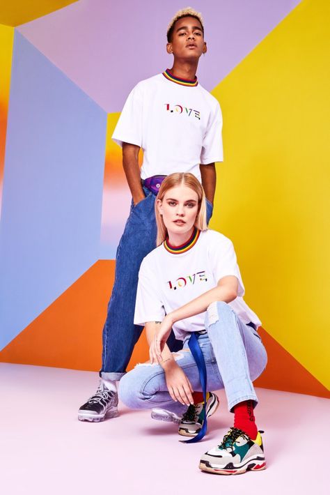 Boohoo's Gender Fluid Empowering Pride Collection: "Love Is Love" - The Clothes Maiden Magazine Gym Pose, Fluid Fashion, Pride 2024, Book 2023, Grown Ish, Gender Fluid, Pride Collection, Happy Pride, Pride Outfit