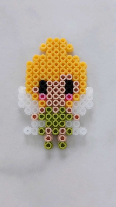 Perler Mini Bead Patterns, Perler Beads Ideas Easy Cute Animals, Bad Bunny Perler Beads, Lorax Perler Beads, Ironing Beads Ideas Aesthetic, Cute Pearl Bead Ideas, Melting Beads Ideas Aesthetic, Easy Hama Bead Designs, Cinnamon Roll Perler Beads