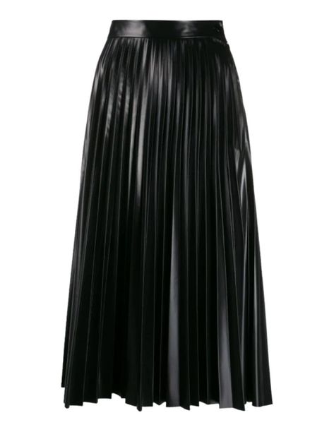 Black Leather Pleated Skirt, Skirts Collection, Dress Code Outfits, Outfits Church, Black Pleated Midi Skirt, Accordion Skirt, Midi Skirt Black, Camouflage Outfits, Leather Pleated Skirt