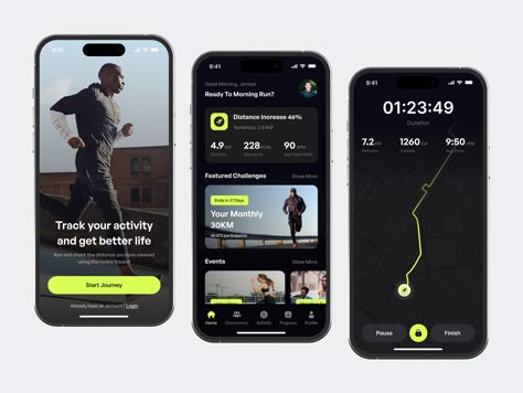 Fitness Apps Design, Massage App, Fitness Tracking App, Running Tracker, Gym App, App Login, Creative Design Agency, Sports App, Mobile Ui Design