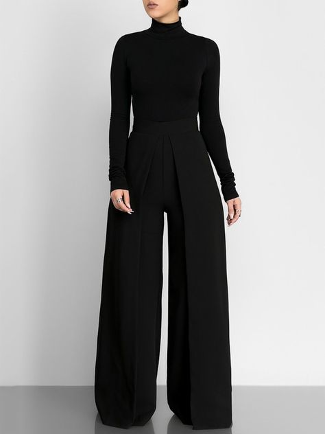 Fashion Event Outfit Ideas, Orchestra Outfit, Wide Leg Jumpsuit Outfit, Business Clothes, Lawyer Fashion, Fall Fashion Trends Women, Jumpsuit Elegant, Trending Fashion Outfits, Outfit Trends