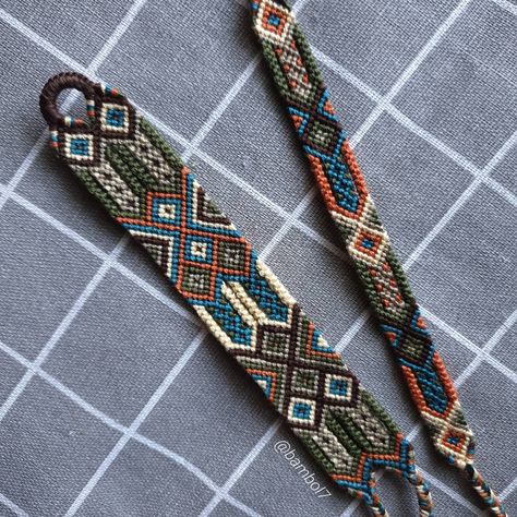 Photos added by bambol7 | BraceletBook Knots Aesthetic, Aztec Bracelet, Cool Friendship Bracelets, String Bracelet Patterns, Macrame Bracelet Diy, Embroidery Stitches Beginner, Braided Bracelet Diy, Make Friendship Bracelets, Geometric Triangles