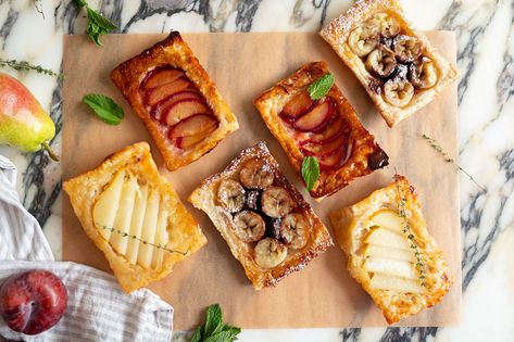 Upside Down Puff Pastry, Puff Pastry Tarts, Breakfast Tart, Fruit Pastries, Apple Puff Pastry, Puff Pastry Desserts, Puff Pastry Tart, Easy Puff Pastry, Food Network Canada