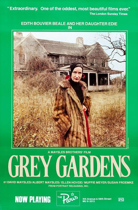 Grey Gardens (1975) Grey Gardens Movie, Grey Gardens Documentary, Edie Bouvier Beale, Edith Bouvier Beale, Edie Beale, Documentary Now, Norman Vincent Peale, Best Documentaries, Maria Callas