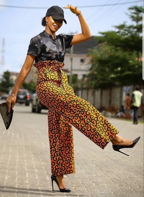 Latest Ankara Dresses, African Pants, Ankara Trousers, African Print Pants, Ankara Dress Styles, Ankara Designs, African Ankara, Ankara Style, Ankara Dress