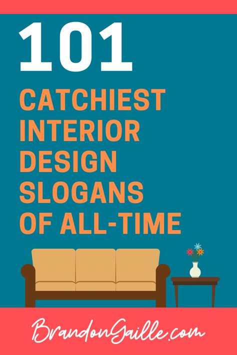 We have gathered a list of some of the catchiest interior design slogans and taglines that shine brightly within the industry. Slogan For Interior Design Company, Interior Design Tagline, Interior Design Descriptive Words, Interior Design Slogans Quotes, Interior Design Ads Ideas, Captions For Interior Design, Logo Design For Interior Designers, Interior Names Ideas, Home Design Quotes