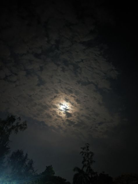 Moon hiding behind clouds. Moon Behind Clouds, Clouds Aesthetic, Beautiful Moon, Sky Clouds, Sky And Clouds, Digital Art Girl, Night Skies, Art Girl, Digital Art