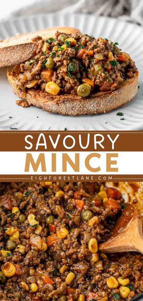 This easy savoury mince recipe is an absolute classic Australian dish that is perfect for weeknight cooking. This simple mince recipe is so easy to make, and tastes even better reheated! It’s also really versatile, being served over toast, mashed potato, rice or wrapped in puff pastry for an easy pie or pastie. Easy Mince Recipes, Minced Beef Recipes Easy, Savoury Mince, Minced Beef Recipes, Minced Meat Recipe, Beef Ground, Keto Beef Recipes, Mince Recipes, Ground Beef Recipes Easy