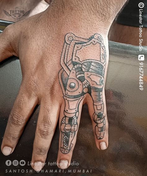 Robotic Fingers Tattoo Robotic Tattoo Machine Tattoo Robot Hand Tattoo, Cyberpunk Hand, Robotic Arm Tattoo, Robotic Tattoo, Cyberpunk Tattoos, Fingers Tattoo, Robot Tattoo, Hexagon Tattoo, Trippy Tattoo