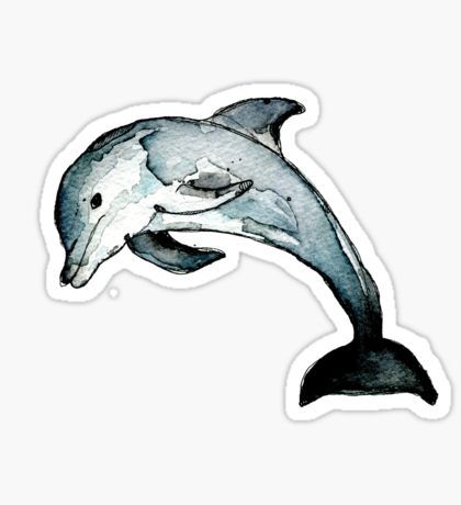 Dolphin Sticker Dolphin Illustration, Dolphin Sticker, Stickers Cool, Homemade Stickers, Iphone Stickers, Cute Laptop Stickers, Computer Sticker, Tumblr Stickers, Hydroflask Stickers