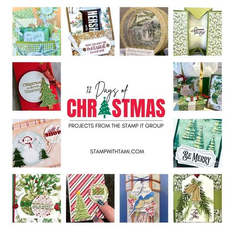 12 Days of Christmas Project Tutorials Free – 2024 - Stampin' Up! Demonstrator: Tami White | Stamping, Crafting, & Card-Making Stampin Up Markers, Ideas For Cards, Road Trip Theme, Vintage Wedding Cards, Gatefold Cards, Wedding Cards Handmade, Merry Happy, Flip Cards, Christmas Handmade