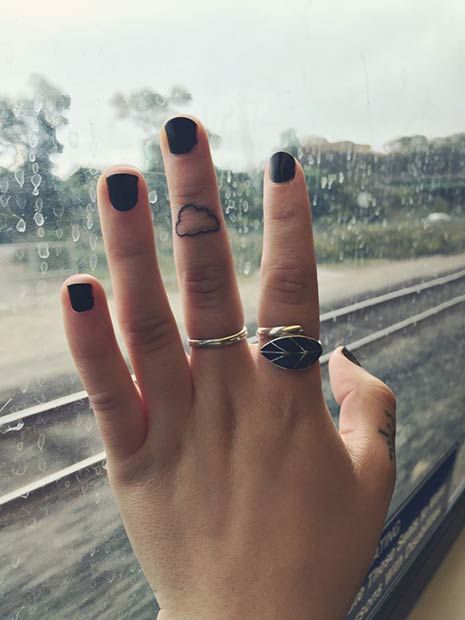 Cloud Finger Tattoo Cloud Tattoo Finger, Cloud Finger Tattoo, Weather Tattoos, Cloud Tattoos, Cloud Tattoo Design, Tattoo Finger, Finger Tattoo For Women, Cloud Tattoo, Best Tattoos For Women