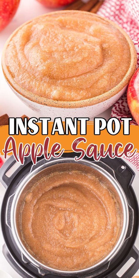 Apple Sauce In Instant Pot, How To Make Applesauce In Instant Pot, Instant Pot Cinnamon Applesauce, Applesauce Pressure Cooker, Applesauce In The Instant Pot, Insta Pot Apple Sauce Recipes, Instant Pot Applesauce For Canning, Instant Pot Applesauce Recipes, Apple Sauce Recipes Instant Pot