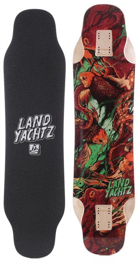 Landyachtz Longboards, Longboard Deck, Skateboard Graphics, Adrenaline Sports, Longboard Decks, Longboards, Action Sports, Deep Sea, Skateboarding